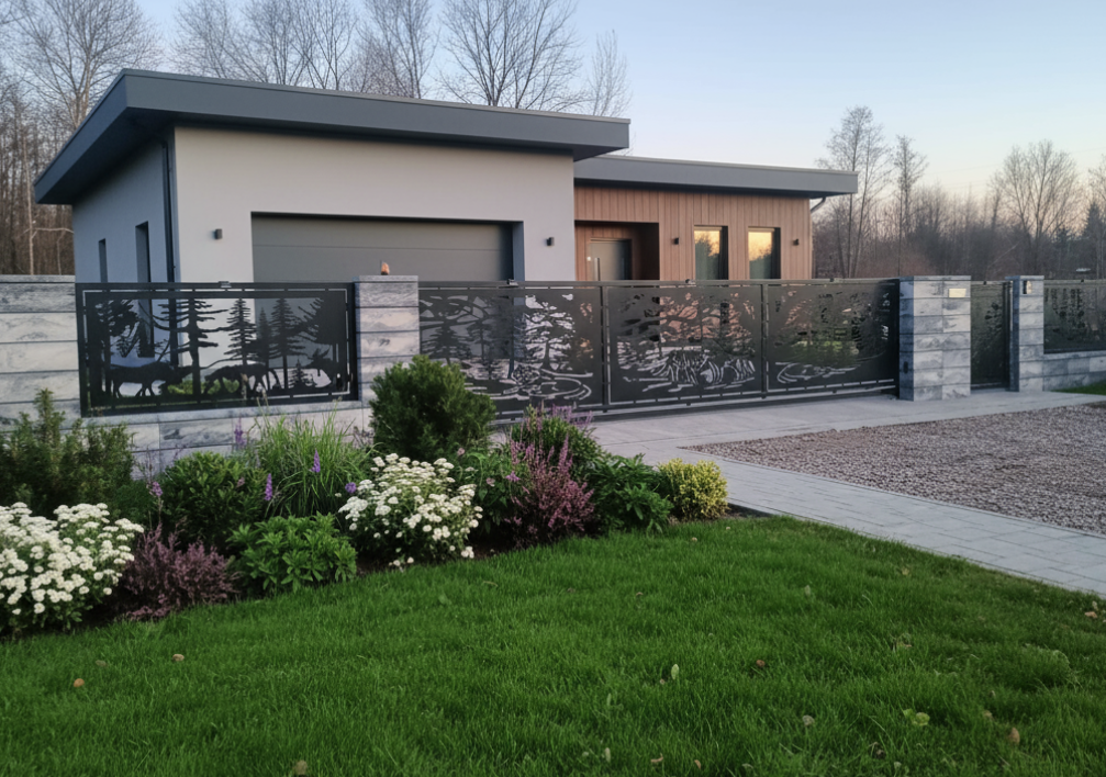 Ogrodzenia wycinane z blachy